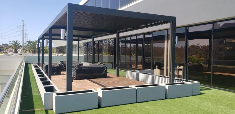 4K 2Inch Lattice — Alumcraft aluminum patio project