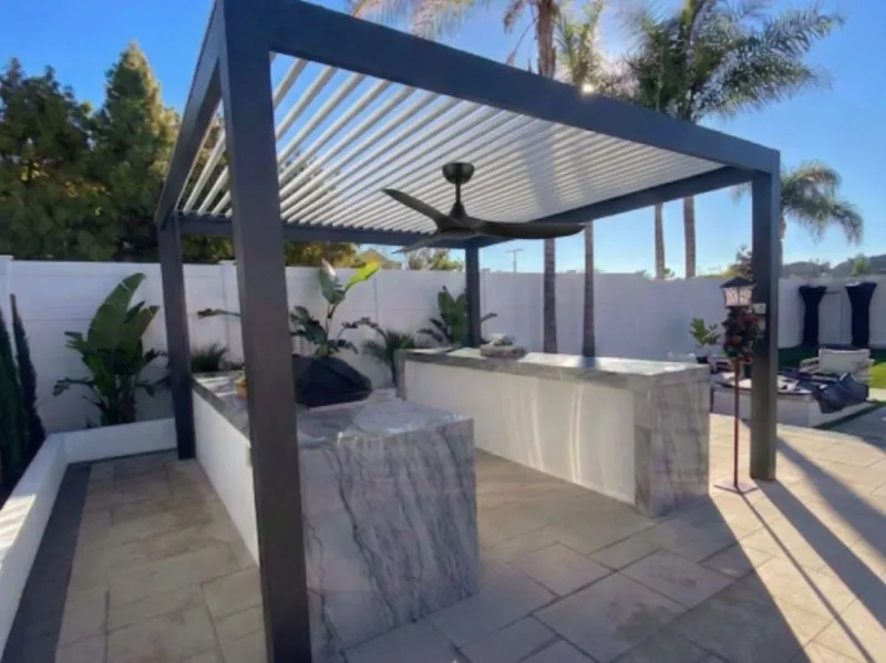 4K Card — Alumcraft aluminum patio project